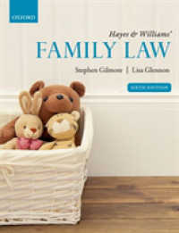英国家族法（第６版）<br>Hayes & Williams' Family Law （6TH）