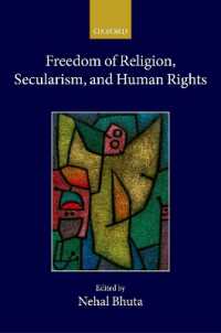 宗教の自由、世俗主義と人権<br>Freedom of Religion, Secularism, and Human Rights (Collected Courses of the Academy of European Law)