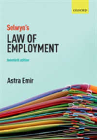 英国労働法（第２０版）<br>Selwyn's Law of Employment （20TH）