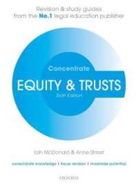 英国法上のエクイティと信託：入門（第６版）<br>Equity & Trusts Concentrate (Concentrate) （6 STG）