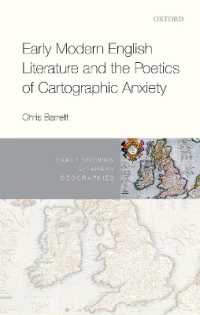 Early Modern English Literature and the Poetics of Cartographic Anxiety (Early Modern Literary Geographies)