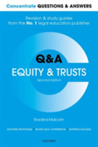 Concentrate Questions and Answers Equity and Trusts : Law Q&a Revision and Study Guide (Concentrate Questions & Answers) （2ND）