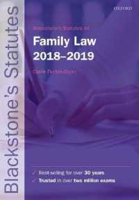 Blackstone's Statutes on Family Law 2018-2019 (Blackstone's Statute) （27TH）