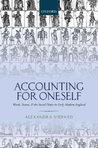 Accounting for Oneself : Worth, Status, and the Social Order in Early Modern England
