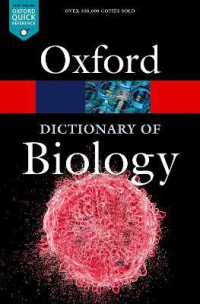 オックスフォード生物学辞典（第８版）<br>A Dictionary of Biology (Oxford Quick Reference) （8TH）