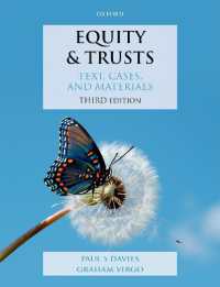 エクイティと信託：読本、判例と資料（第３版）<br>Equity & Trusts : Text, Cases, and Materials (Text, Cases, and Materials) （3RD）