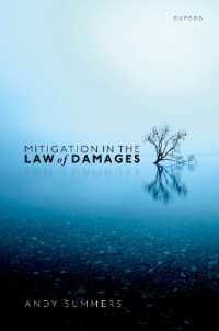 Mitigation in the Law of Damages Hardbac -- Hardback