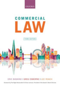 英国商法テキスト（第３版）<br>Commercial Law （3TH）