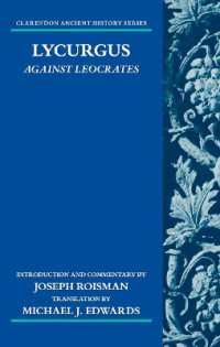 Lycurgus: against Leocrates (Clarendon Ancient History Series)