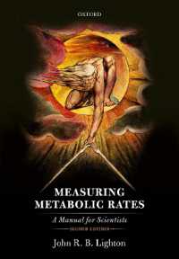 代謝率測定法（第２版）<br>Measuring Metabolic Rates : A Manual for Scientists （2ND）