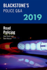 Blackstone's Police Q&a 2019 : Road Policing (Police Q & a) 〈3〉