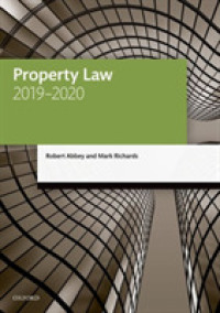 Property Law 2019-2020 (Legal Practice Course Manuals) （12TH）