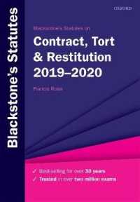 Blackstone's Statutes on Contract, Tort & Restitution 2019-2020 (Blackstone's Statutes) （30TH）