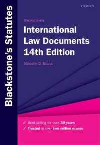 Blackstone's International Law Documents (Blackstone's Statute) （14TH）
