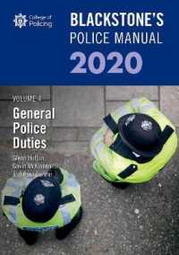 Blackstone's Police Manuals : General Police Duties 2020 (Blackstone's Police Manuals)