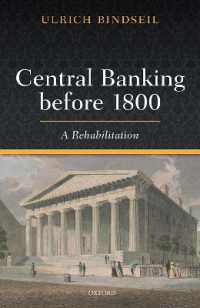 １８世紀以前の中央銀行制<br>Central Banking before 1800 : A Rehabilitation