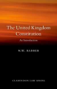 英国憲法入門<br>The United Kingdom Constitution : An Introduction