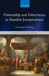 Ownership and Inheritance in Sanskrit Jurisprudence (Oxford Oriental Monographs)