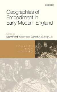 Geographies of Embodiment in Early Modern England (Early Modern Literary Geographies)