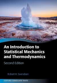 An Introduction to Statistical Mechanics and Thermodynamics (Oxford Graduate Texts) （2ND）