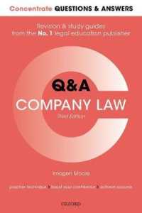 Concentrate Questions and Answers Company Law : Law Q&A Revision and Study Guide (Concentrate Questions & Answers) （3RD）