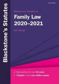 Blackstone's Statutes on Family Law 2020-2021 (Blackstone's Statute Series) （29TH）