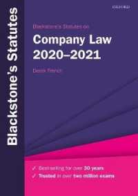 Blackstone's Statutes on Company Law 2020-2021 (Blackstone's Statute Series) （24TH）