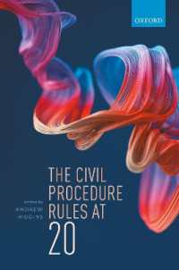 英国民事訴訟規則の２０年<br>The Civil Procedure Rules at 20
