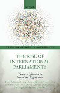 The Rise of International Parliaments : Strategic Legitimation in International Organizations (Transformations in Governance)