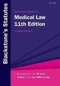 Blackstone's Statutes on Medical Law (Blackstone's Statute Series) （11TH）