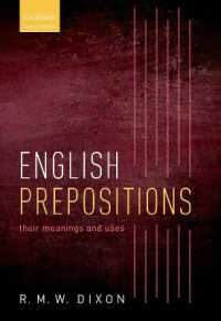 英語の前置詞：意味と用法<br>English Prepositions : Their Meanings and Uses