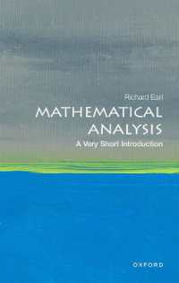 VSI数理解析学<br>Mathematical Analysis: a Very Short Introduction (Very Short Introductions)