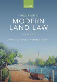 Thompson's Modern Land Law -- Paperback / softback （8 Revised）