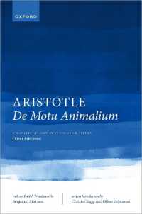 Aristotle, De motu animalium : Text and Translation