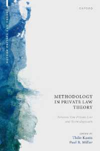 Methodology in Private Law Theory : Between New Private Law and Rechtsdogmatik (Oxford Private Law Theory)