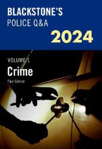 Blackstone's Police Q&A's 2024 Volume 1: Crime (Blackstone's Police)