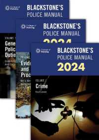 Blackstone's Police Manuals Three Volume Set 2024 (Blackstone's Police)