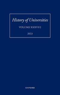 History of Universities: Volume XXXVI / 2 (History of Universities Series)