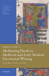 Meditating Death in Medieval and Early Modern Devotional Writing : From Bonaventure to Luther