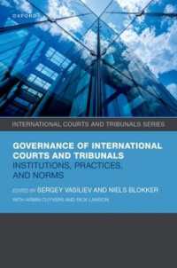 Governance of International Courts and Tribunals : Institutions (International Courts and Tribunals Series)