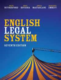 英国法システムガイド（第７版）<br>English Legal System 7e （7TH）