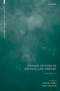 Oxford Studies in Private Law Theory : Volume III (Oxford Private Law Theory)