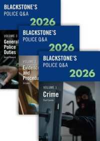 Blackstone's Police Q&A's 2026 Three Volume Set (Police Q & a)