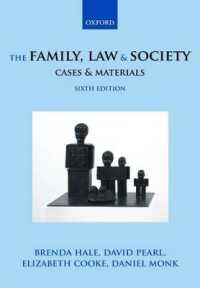 家族、法と社会（第６版）<br>The Family, Law & Society: Cases & Materials （6TH）