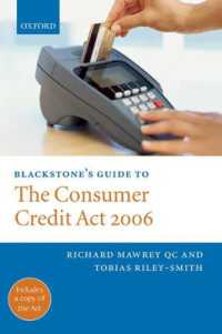 Blackstone's Guide to the Consumer Credit Act 2006 (Blackstone's Guide)