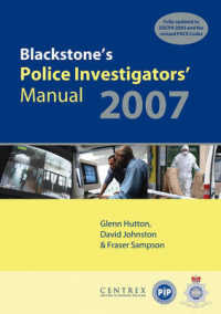 Blackstone's Police Investigators' Manual 2007