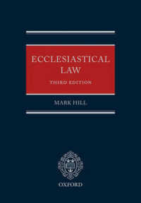 英国教会法（第３版）<br>Ecclesiastical Law （3RD）