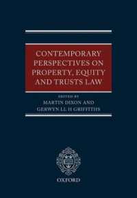 Contemporary Perspectives on Property, Equity and Trust Law