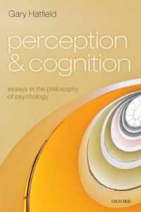 知覚と認知：心理哲学論文集<br>Perception and Cognition : Essays in the Philosophy of Psychology