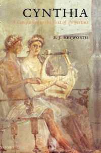 プロペルティウス必携<br>Cynthia : A Companion to the Text of Propertius